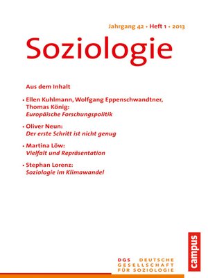 cover image of Soziologie 1.2013